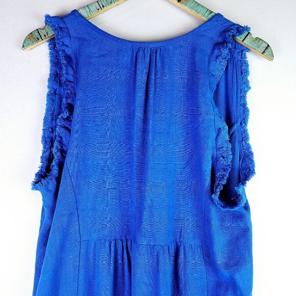 Umgee Red, White & Boujee Dress, Sleeveless, V-Neck, Sz M - Picture 9 of 12